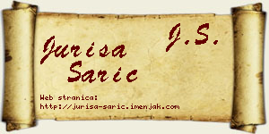 Juriša Sarić vizit kartica